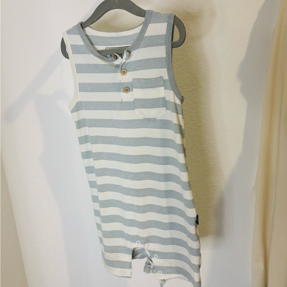 Striped Sleeveless Kids Romper